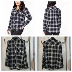 Well Worn Ladies' Flannel Shirt in Black
